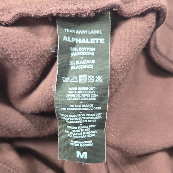 Alphalete Burgundy Identity Jogger Set - Picture 10 of 10